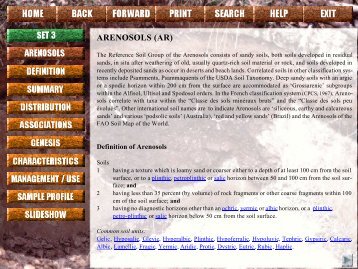 ARENOSOLS (AR) - ISRIC World Soil Information