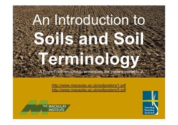 An introduction to soils, soil formation and terminology