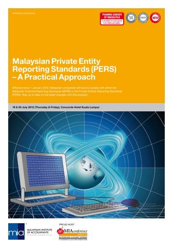 Malaysian Private Entity Reporting Standards (PERS) – A Practical ...