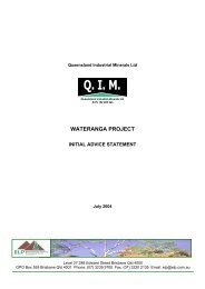 WATERANGA PROJECT - Department of Environment and Heritage ...