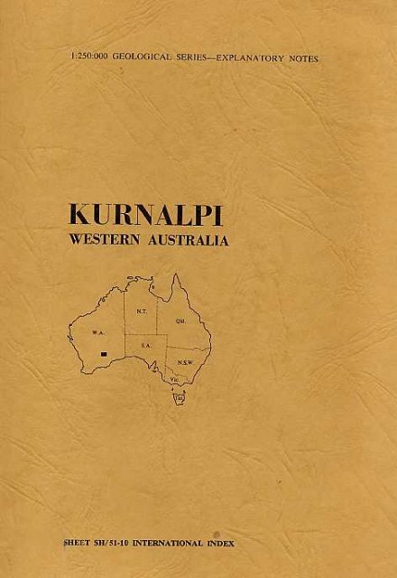 Explanatory Notes on the Kurnalpi Geological Sheet