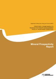 MINERAL PROSPECTIVITY REPORT - Department of Resources ...