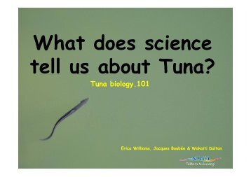 Tuna biology 101 handout - NIWA