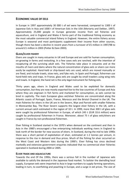 West Sutherland Elver Survey