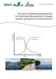 • Forslag til miljømål og klassegrenser for fysisk ... - Vannportalen