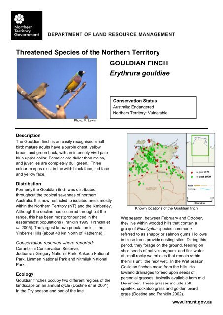 GOULDIAN FINCH Erythrura gouldiae - Department of Land ...