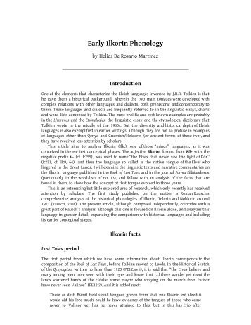 PDF Version - The Elvish Linguistic Fellowship