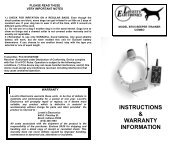 INSTRUCTIONS & WARRANTY INFORMATION - Lovett's Electronics