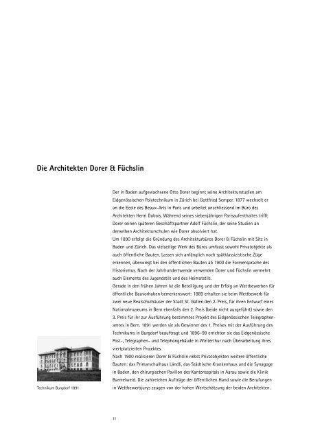 Das Eidgenössische Telegraphen- und Patentamt - Rykart Architekten