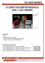 EA 4035-SERIES 3½ DIGIT VOLTMETER MODULE LED- / LCD ...