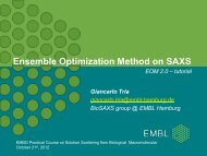 Ensemble Optimization Method on SAXS - EMBL Hamburg