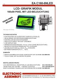 EA C160-6NLED LCD- GRAFIK MODUL