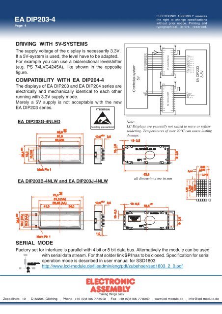 EA DIP203-4 - Electronic Assembly