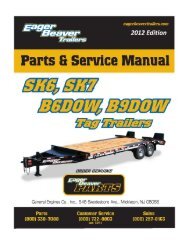 Common Parts - Eager Beaver Trailers