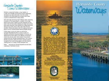 Waterways (Brochure) - Hernando County