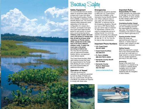 Waterways (Brochure) - Hernando County