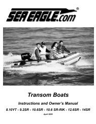 Transom Boats - Sea Eagle Inflatable Boats