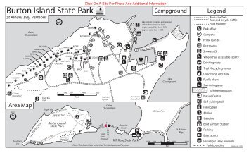Burton Island State Park Interactive Campground Map & Guide