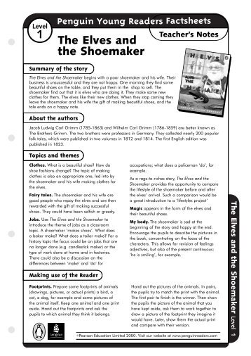 Penguin Young Readers Factsheets The Elves and the Shoemaker ...