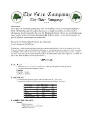 The Elven Language.pdf - The Grey Company
