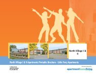 North Village I & II Apartments Printable Brochure - Little Ferry ...