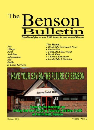 Download PDF - Benson Bulletin