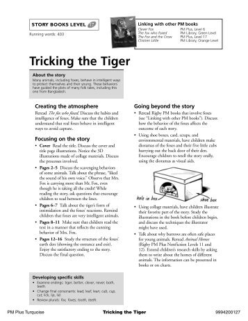 Tricking the Tiger (PM Resources) Product Category - Rigby