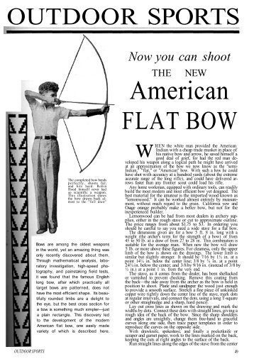 Flat Bow - Vintage Projects