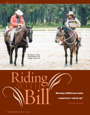 Riding With Bill - True Horsemanship Through Feel