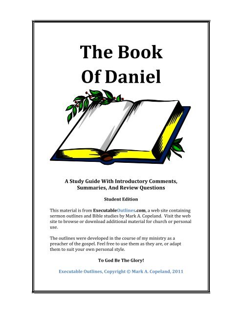 sermon on the book of daniel