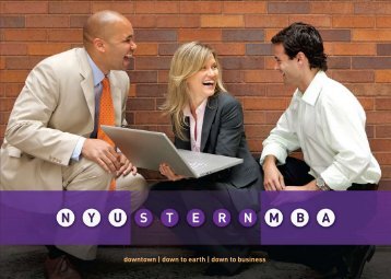 downtown | down to earth - NYU Stern School of Business - New ...
