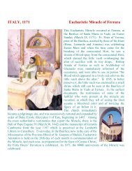 ITALY, 1171 Eucharistic Miracle of Ferrara - The Real Presence ...