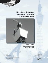 Receiver System: Lessons Learned From Solar Two - Sandia ...