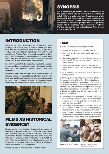Downfall study guide - Film Education