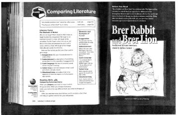 "Brer Rabbit and Brer Lion" retold by Julius Lester . . . folk tale ...