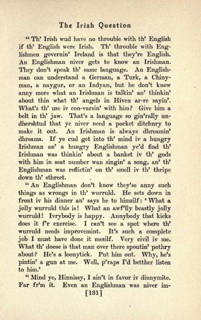 Disserations by Mr. Dooley (1906) - Almanac of Theodore Roosevelt