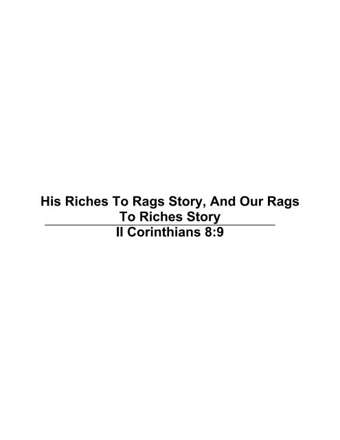 Pdf From Riches To Rags To Riches Tobelikehim Com