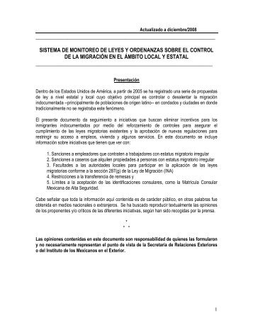 sistema de monitoreo de leyes y ordenanzas sobre - Huellas ...