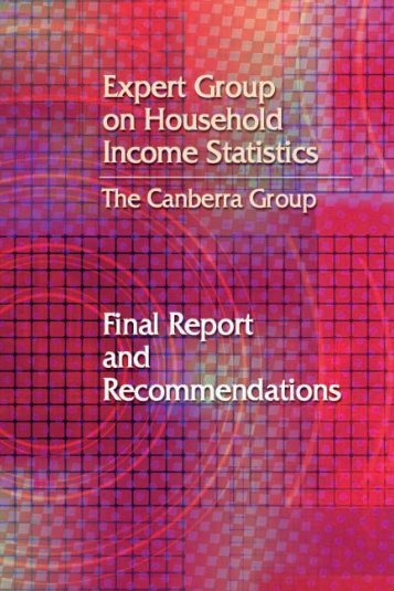The Canberra group - Luxembourg Income Study