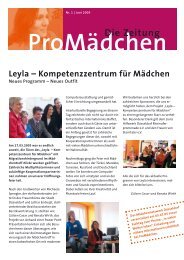 Leyla – Kompetenzzentrum für Mädchen - ProMädchen