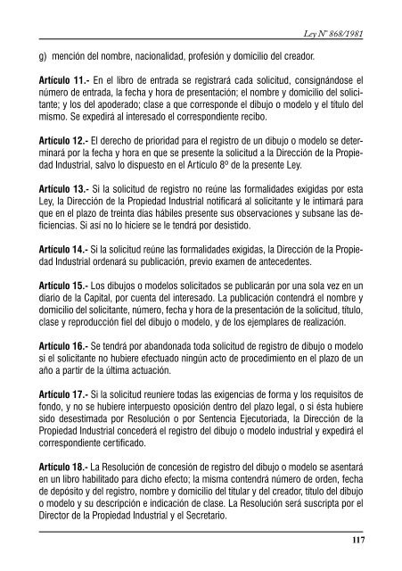 Leyes y decretos esenciales en materia de Propiedad Intelectual