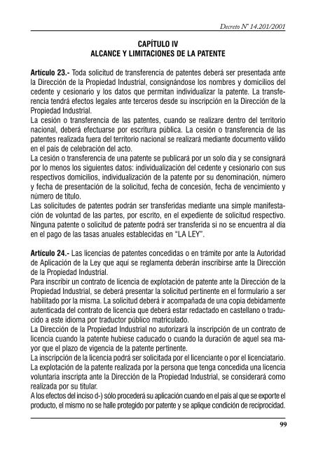 Leyes y decretos esenciales en materia de Propiedad Intelectual