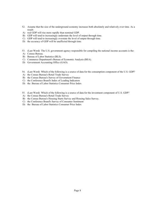 Study Questions for Chapter 7 - Set 2