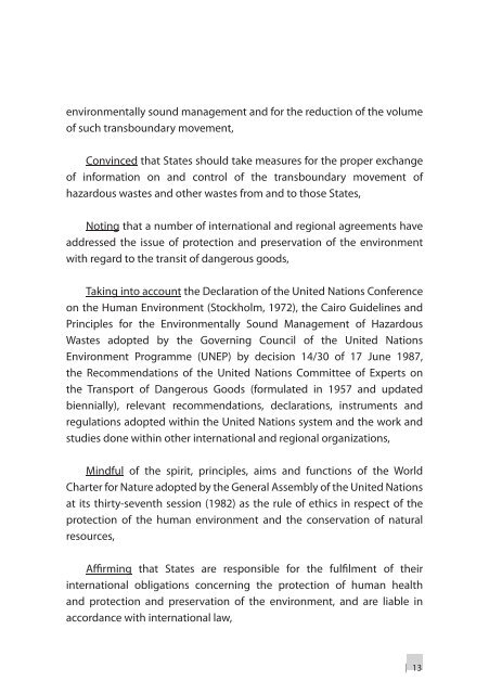 Basel Convention on the Control of Transboundary Movements