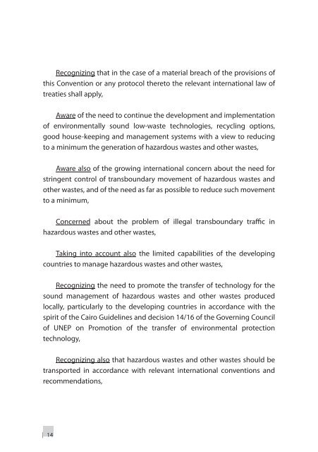 Basel Convention on the Control of Transboundary Movements