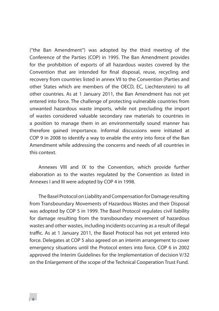 Basel Convention on the Control of Transboundary Movements