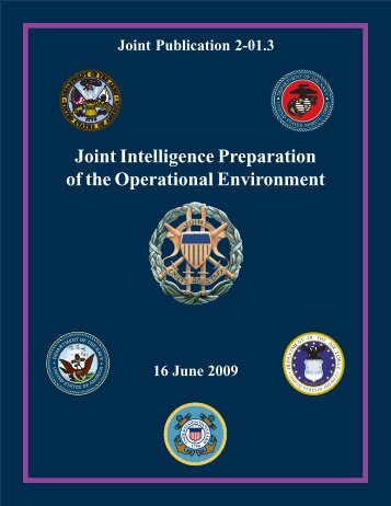 JP 2-01.3, Joint Intelligence Preparation of the Operational ...