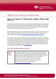 Options for Disposal of Perfluorooctane Sulfonate (PFOS ... - NICNAS