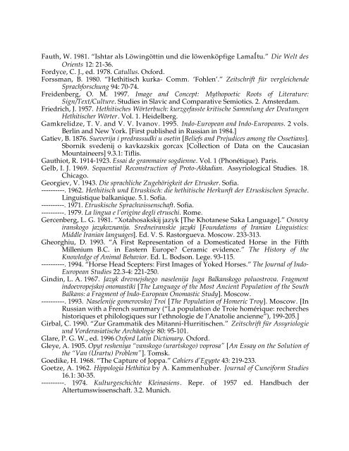 Comparative Notes on Hurro-Urartian, Northern Caucasian