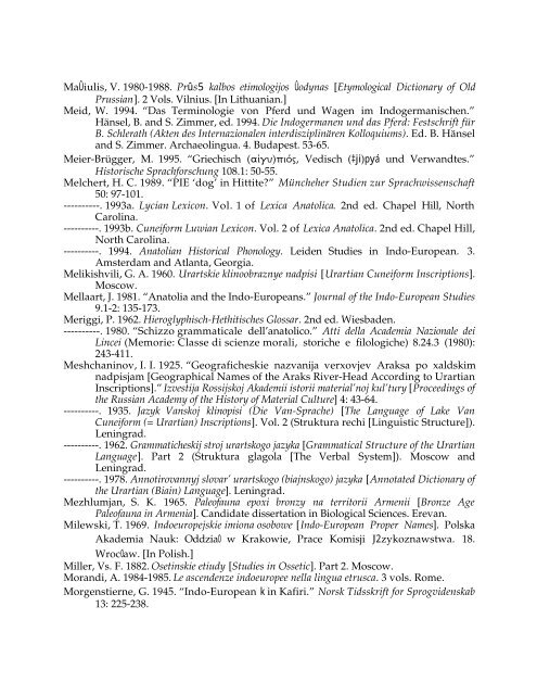 Comparative Notes on Hurro-Urartian, Northern Caucasian